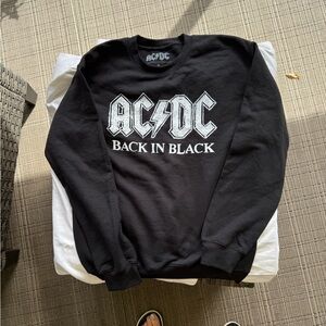 AC/DC Black Crewneck Sweater